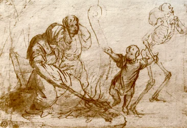 Studie för barnet i Dödsdansen, 1913