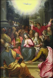 The Descent of the Holy Spirit, 1594-95 (oil on copper)