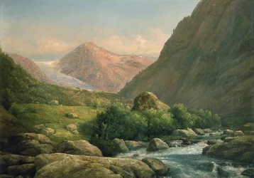 Bondhus glaciär (olja på duk)