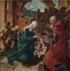 Tillbedjan av herdarna, ca. 1510 (olja på trä)