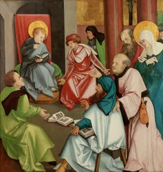 Kristus i templet, ca 1505 (olja på panel)