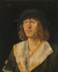 Porträtt av en man, ca. 1507 (olja på panel)