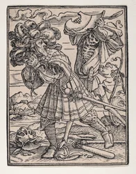 Greven, från Dödsdansen, ca. 1526, utgiven 1538.