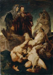 Dante och Vergilius i Inferno