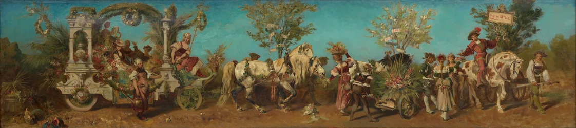 Förslag till festtåget 1879 - Trädgårdsodlingen