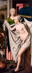 Bathsheba vid badet, ca 1485 (Tempera och olja på trä (ek))