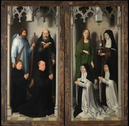Exteriör av Triptyken av Johannes Döparen och Sankt Johannes evangelisten