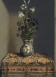 Blommor i en kanna, cirka 1485