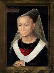 Porträtt av Marie, dotter till Willem Moreel, 1480.