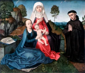 St Anne, Jungfrun och barnet och en donator, 1927