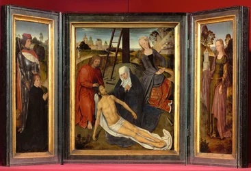 Triptyk av Adriaan Reins, en bror på Sint-Jans sjukhus (flämtande)
