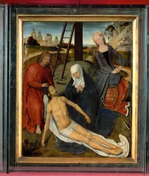 Triptyk av Adriaan Reins, en bror på Sint-Jans sjukhus (flämtande)