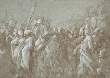 Militär procession, 1500-talet.