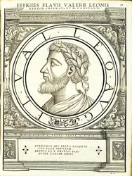 Leo I, illustration från "De romerska kejsarna i hela öst och väst"