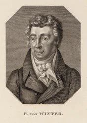 Porträtt av kompositören Peter von Winter 1754-1825 , ca. 1830.