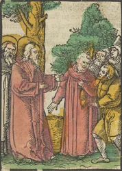 Kristus helar de dövstumma, från Das Plenarium, 1517.