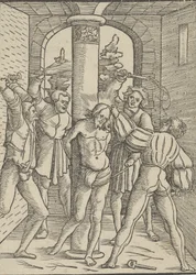 Kristus gisslade, från The Doctrine, Life, and Passion of Jesus Christ, 1537.