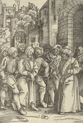 Kristus framför Pilatus framför sitt palats, från spegeln av vår Herre Jesu C..., 1507.