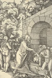 Kristus i Limbo, från spegeln av vår Herre Jesu Kristi passion, 1507.