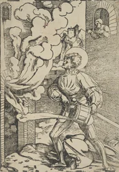 Saint Florian restrike.