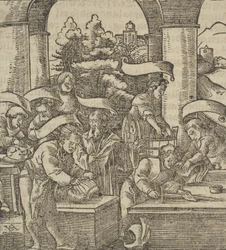 The Making of Armours, från Hymmelwagen om vem som lever gott..., 1517.