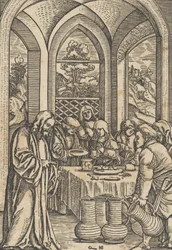 Bröllopet i Kana, från The Life of Christ, ca. 1511-12.