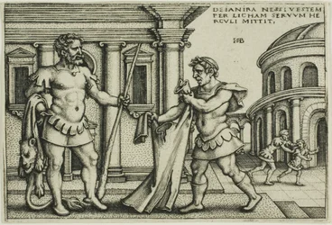 Lichas tar med Nessus plagget till Hercules, från The Labors of Hercules
