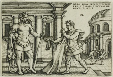 Lichas ger Nessus dräkt till Hercules, från Hercules arbete
