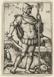 Mars, plansch tre från De sju planeterna med zodiakerna