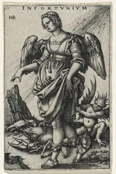 Olycka (Das Ungluck) (gravyr på lagt papper)