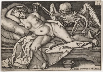 Sovande flicka och Döden, 1548
