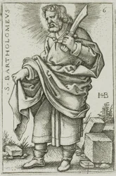 S:t Bartolomeus, plåt 6 från De tolv apostlarna