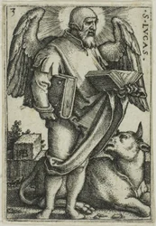St Luke, från De fyra evangelisterna