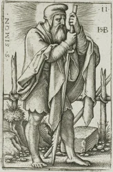 St Simon, plåt 11 från De tolv apostlarna