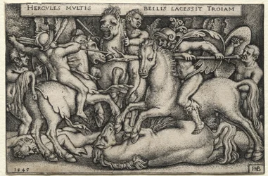The Labours of Hercules: Hercules Conquering Troy, 1545.