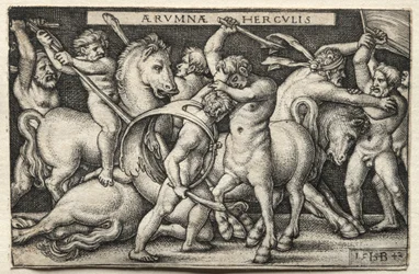The Labours of Hercules: Hercules Defeating the Centaurs, 1542.