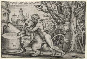 The Labours of Hercules: Hercules Stranling the Nemean Lion
