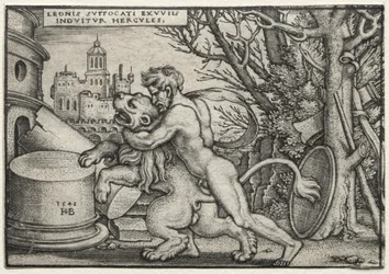The Labours of Hercules: Hercules Stranling the Nemean Lion