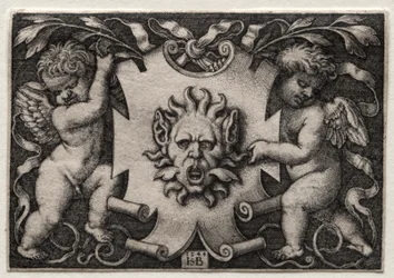 Vinjett med mascaron