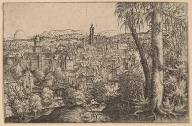 Utsikt över Steyr på Enns, 1554.