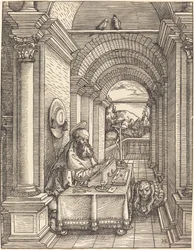 Saint Jerome skriver