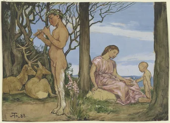 Faun och nymf