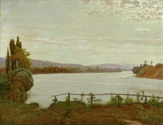 Morgon vid Övre Rhen nära Säckingen