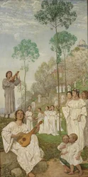 Påsktriptyk: De saligas rike (Paradiset)