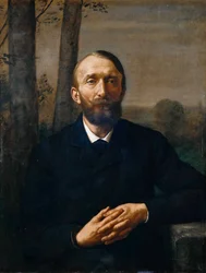 Porträtt av Konrad Fiedler 1841-1895, 1884.