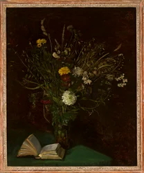 Vas med blommor