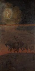 Jultriptyk: De tre vise männens procession