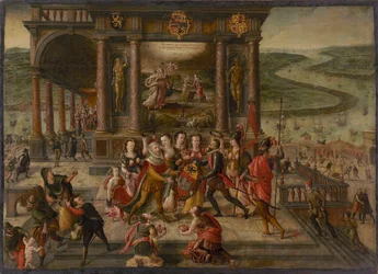 Allegori om Antwerpens fall den 17 augusti 1585, 1585-1586.
