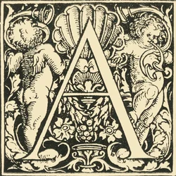 A - Ett alfabet av Hans Weiditz, c1520-1521, 1908.