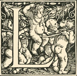 L - Ett alfabet av Hans Weiditz, c1520-1521, 1908.